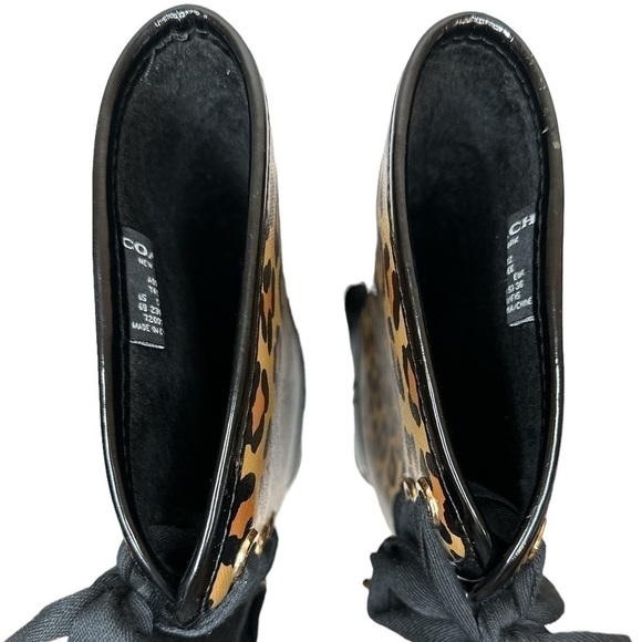 Authentic Coach Tristee Animal Print Rainboots Size 6 - Picture 6 of 9